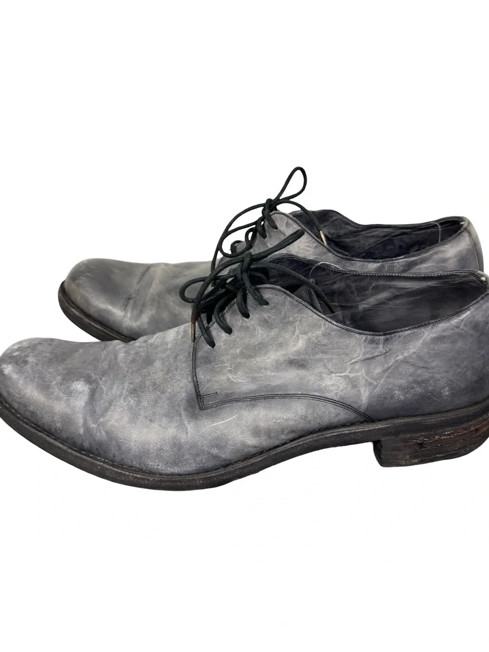 A Diciannoveventitre A1923 Derby Shoes SS6 Horse Leather Oiled (Grigio) Gray 45